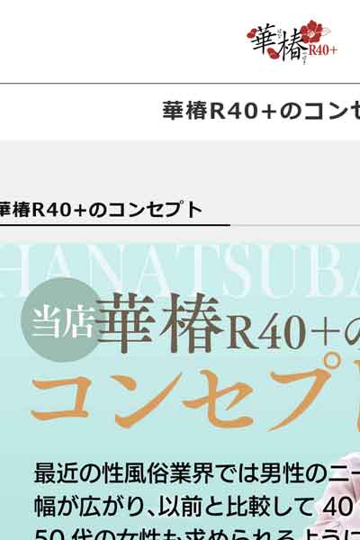 華椿R40+のコンセプト