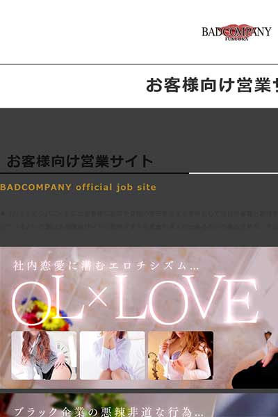 お客様向け営業サイト