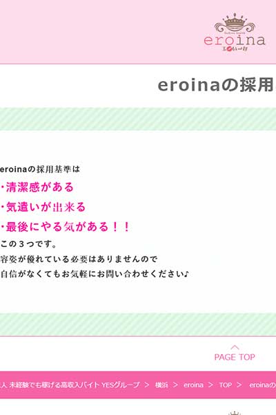 eroinaの採用基準