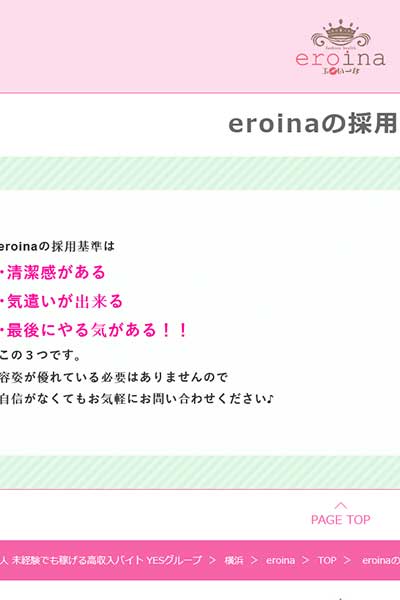 eroinaの採用基準